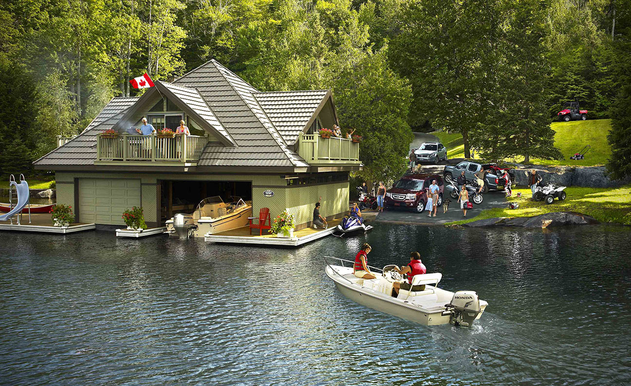 Honda World Poster Lakeside Cottage